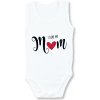 LULLABY Kojenecké tielkové body - Ľúbim svoju mamičku veľkosť: 56 (0-2m)