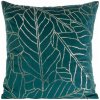 Takoy Zamatová Obliečka na vankúš BLINK 32 so zlatistou potlačou listov-HF-391531 | 45 x 45 cm