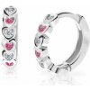 Cutie Jewellery Detské náušnice z bieleho zlata C3339B-Tcf Red