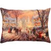 Hanah Home Vianočný dekoračný vankúš STARLIT 33x48 cm červený