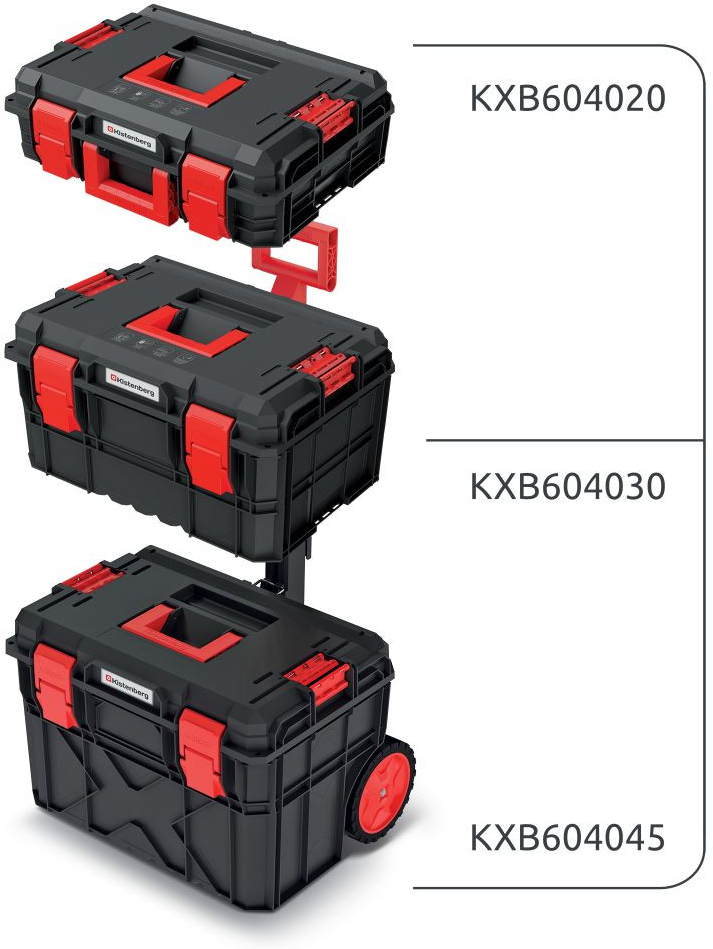 Kistenberg Set kufrov na náradie a organizéru X BLOCK PRO 546x380x870 KXBS604095-S411