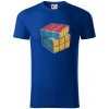 Rubikova kocka kreslená - Tričko z organickej bavlny - 3XL ( Kráľovská modrá )