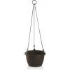 Gardenico Samozavlažovací závesný kvetináč Marina hnedá, pr. 30 cm