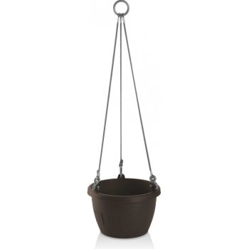 Gardenico Samozavlažovací závesný kvetináč Marina hnedá, pr. 30 cm