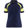 Blåkläder AB 3529 Dámská polokošile ve vysoce viditelné barvě Farba: Námornická modr/žlutá, Veľkosť: S