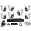 Monitorrs Security AI Aktív IP 7 kamerový set so switchom 5 Mpix WDome (6077K7B) (Monitorrs Security)
