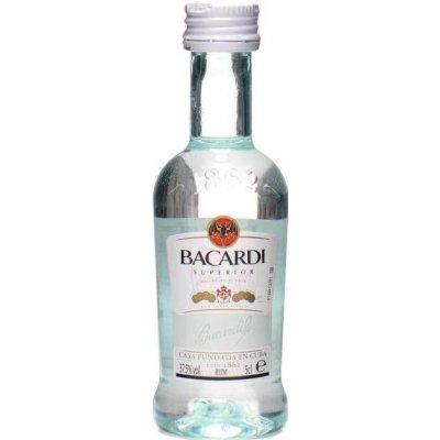 Bacardi Carta Blanca 40% 0,05 l (čistá fľaša)