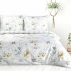 Eurofirany Posteľná saténová súprava LEA 09 s kvetmi Bavlna/polyester 1x70x90,1x140x200 cm - možnosť úpravy rozmeru