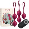 Cici Beauty Premium Silicone 3 Vibrating Kegel Beads Remote Control