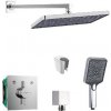 SANITINO - Sprchový set s batériou a telesom pod omietku hansgrohe, príslušenstvo kielle, chróm SANI21HKK001