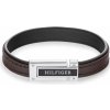 Tommy Hilfiger Hnedý kožený náramok pre mužov 2790559
