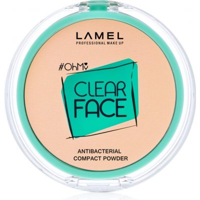 Lamel OhMy Clear Face kompaktný púder s antibakteriálnou prísadou 402 Vanilla 6 g