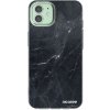 Picasee silikónový prehľadný obal pre Apple iPhone 12 - Black marble