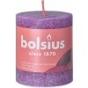 Bolsius Rustic Shine Valec 68x80mm Vibrant Violet, fialová sviečka