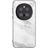 Picasee silikónový čierny obal pre Honor Magic7 Pro 5G - White marble