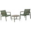 Súprava záhradného nábytku kovová Ambiance záhradný nábytok zelený 3 ks