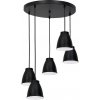 Luminex Luster na lanku CARYON 5xE14/60W/230V čierna LU3208A + záruka 3 roky zadarmo + záruka 3 roky zadarmo