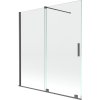 Mexen Velar vaňová zástena 2-krídlová posuvná 150 x 150 cm, transparentná, brúsená gun gray - 896-150-000-01-66