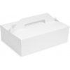 WIMEX s.r.o. Krabica na zákusky (PAP) biely 27 x 18 x 10 cm [50 ks]