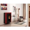 La Nordica Extraflame Souvenir Steel bordó 10,2kw teplovzdušné krbové kachle na pelety
