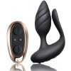 Rocks-Off Cocktail Remote Control Plug - Black - Análny Vibrátor