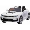 Beneo Elektrické autíčko Chevrolet Camaro 12V, biele, 2,4 GHz diaľkové ovládanie, Otváracie dvere, EVA kolesá, LED Svetlá, kožené sedadlo, 2 X MOTOR, USB/SD Vstup, ORGINAL licencia