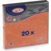Wimex Obrúsok 3vrstvý oranžový 33x33cm 20ks Balenie: 240 ks