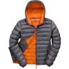 Mens Snow Bird Hooded Jacket , black/lime, S Farba: grey/orange, Velkost: L