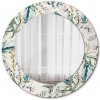Okrúhle zrkadlo s potlačou Kvety fi 50 cm