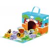 Bino ZOO Cestovný kufrík so zvieratkami 70613