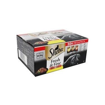 Sheba Fresh&Fine drůbeží výběr 50 x 50 g