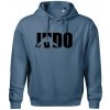 Judo - Nápis - Oversized mikina pánska Moon - kratšia + širšia - S ( Denim )