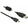 Delock - Kabel USB - USB (M) do mini-USB typ B (M) - USB 2.0 - 1.5 m - černá