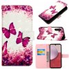 Peňaženkové 3D puzdro na Samsung Galaxy A24/A25 5G - Rose Butterfly