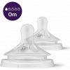 Avent Philips cumlík Natural Response 1 prvý prietok 2 ks transparentni