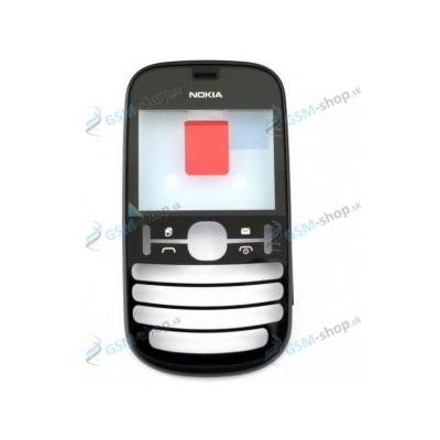 Kryt Nokia Asha 200 predný čierny Originál