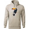 Tukan kreslený - Mikina pánska Cape s kapucňou - 2XL ( Ľadovo sivá )