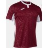 Joma Dres TOLETUM II T-SHIRT BURGUNDY-WHITE S/S Veľkosť: L