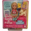 Mattel HJY17 - Barbie - Family & Friends - Club Chelsea Puppe mit Hund & Zubehör, 15 cm