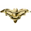PartyDeco Papierové taniere Batman - zlaté 37,5 x 18,5 cm