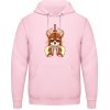 AWDis Hoodie Mikina - Dizajn Pivný Viking - Bábätkovská ružová - L - Pánske