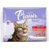 Plaisir cat pro dospělé i kastrované kočky hovězí kuřecí 4 x 85 g
