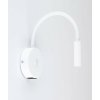 Nástěnná lampa TK Lighting s ramenem, vypínačem a USB zásuvkou LAGOS WHITE 10202