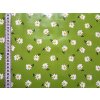PVC gumený OBRUS 140cm v šírke - Minikvietok na zelenom