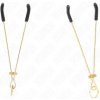 Kink - Thin Nipple Clamps Gold 7 cm