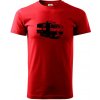 Hasičské auto Hasiči - Klasické pánske tričko vyššej gramáže - S ( Červená )