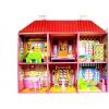 LEAN Toys Domček pre bábiky - Veľká vila s nábytkom + BÁBIKA ZADARMO