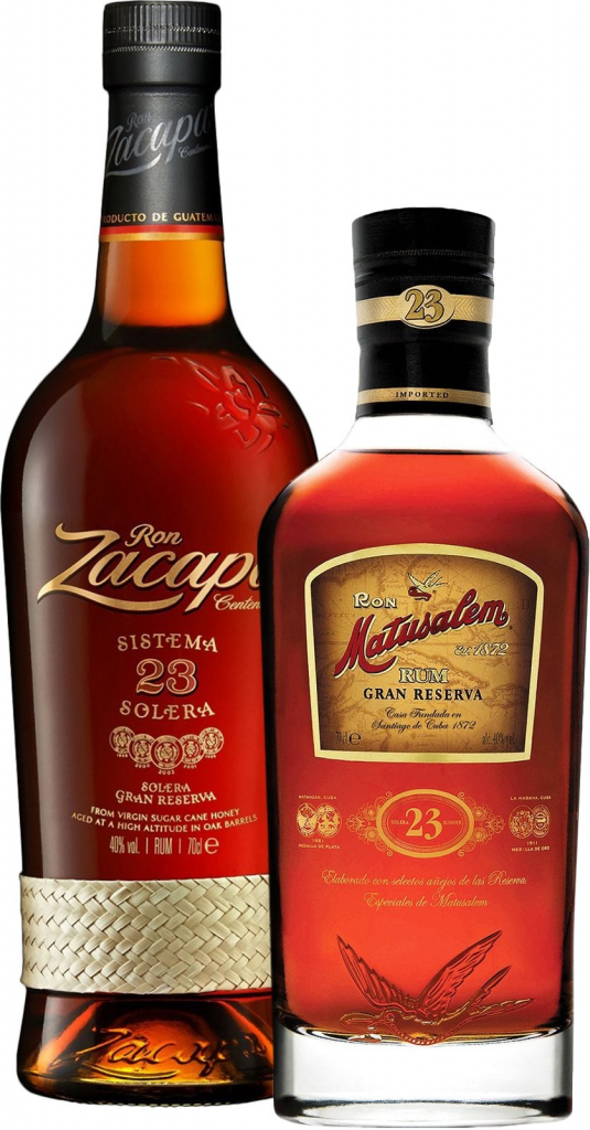 Zacapa Centenario 23y + Matusalem Gran Reserva 23y 2 x 0,7 l (set)