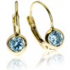 GOLDIE Zlaté náušnice s modrým očkom LEA1210.TR