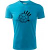 Hádzaná lopta ruka - Pánske tričko Fantasy športové - L ( Svetlý tyrkys )